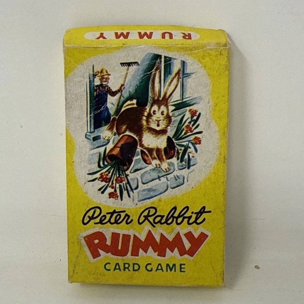 Vintage Peter Rabbit Animal RUMMY Card Game Unopened